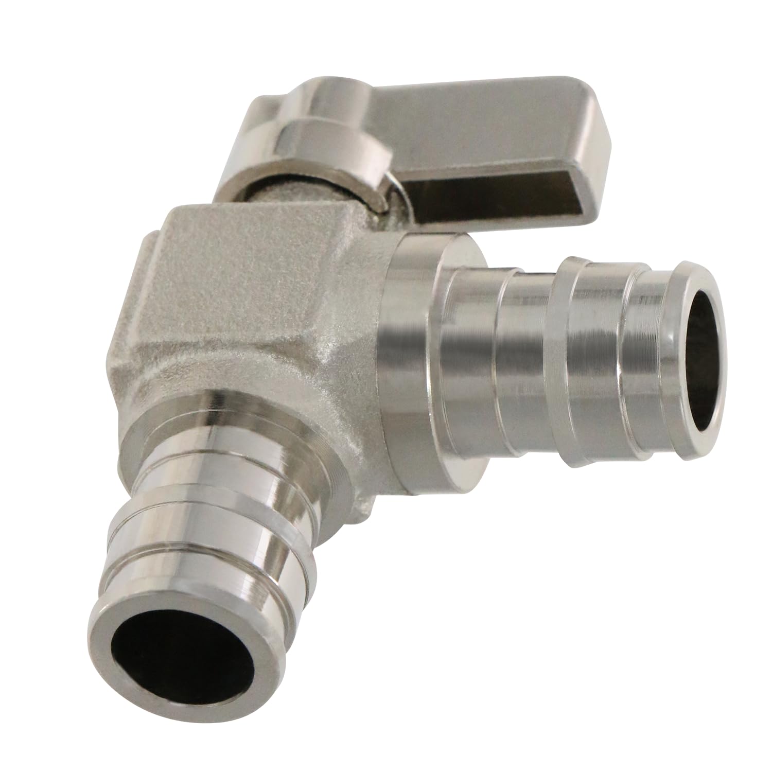 XFITTING Propex Expansión F1960 1/2 "Válvula de ángulo, válvula de bola de ángulo Pex A, puerto completo, latón sin plomo, para Uponor (Wirsbo), Siou Chief, 10 paquetes