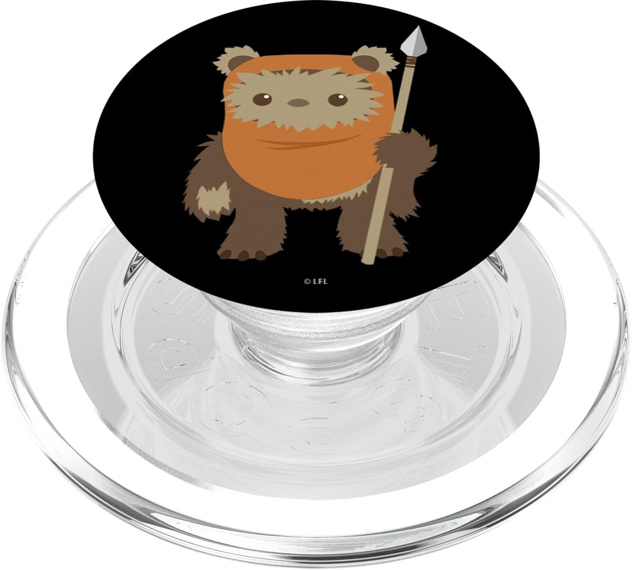 Star Wars Ewok Cutie Mini Digital Art PopSockets MagSafe PopGrip for iPhone