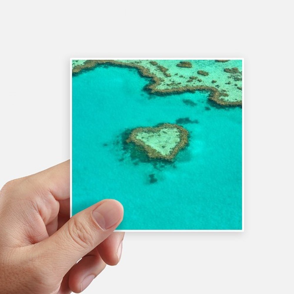 Autocollant carré multicolor étanche lot de 8 stickers 10x10cm pour mur et PC