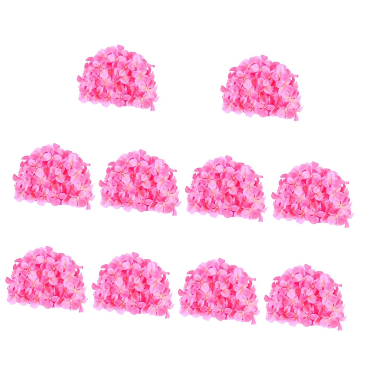 INOOMP 10stücke Hawaiianische Blumen Badekappe Für Frauen Handgemachte wasserdichte Haarpflege-schwimmkappe Für Lange Haare Ermüdung Und Schützt Das Haar