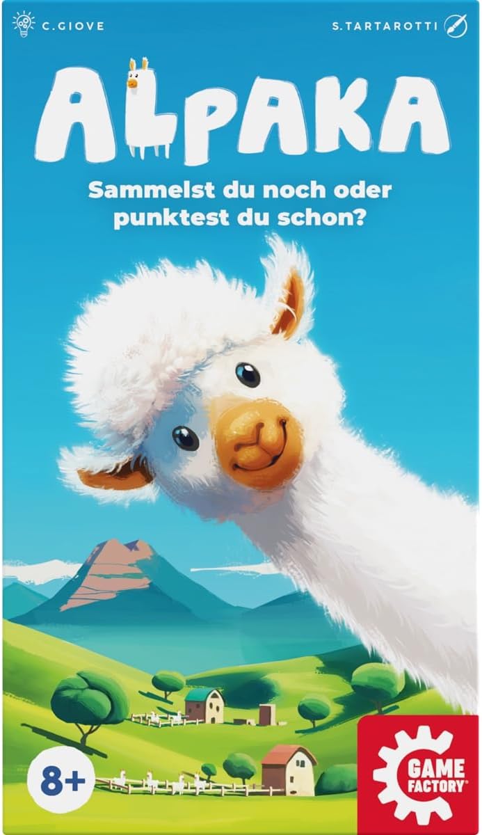 Game Factory 646052 Alpaca, Fluffy Animals, Animal Deck Building Game from 8 Years, Family Game for 2-4 People, Card Game, Board Game
