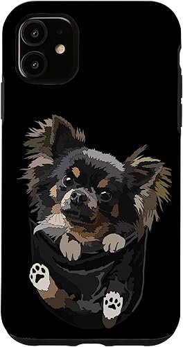 Miniatura 7 de Funda para iPhone 15 Chihuahua In Pocket Chihuahua Puppy de pelo largo para amantes de los perros