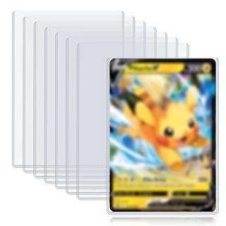Rainmae 12 Pack 5.4" x 7.5" Jumbo Card Sleeves, Rigid Photocard Protectors for Oversized Trading Cards Sheet Protectors, Paper Sleeves Jumbo Sports Cards Sleeves Hard Plastic Document Holder Protector - Amazon product rated Grade B