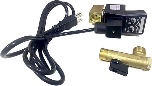 Miniatura 2 de Válvula de drenaje automática del tanque de aire 12" AC 110V con enchufe de EE. UU. Válvula de drenaje automática automática electrónica de acción