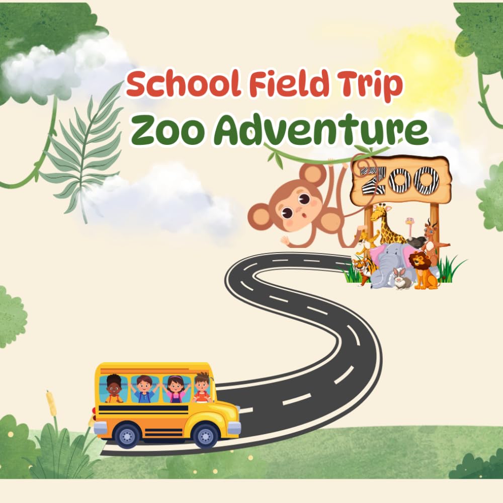 Field Trip to the zoo story book, 25 pages