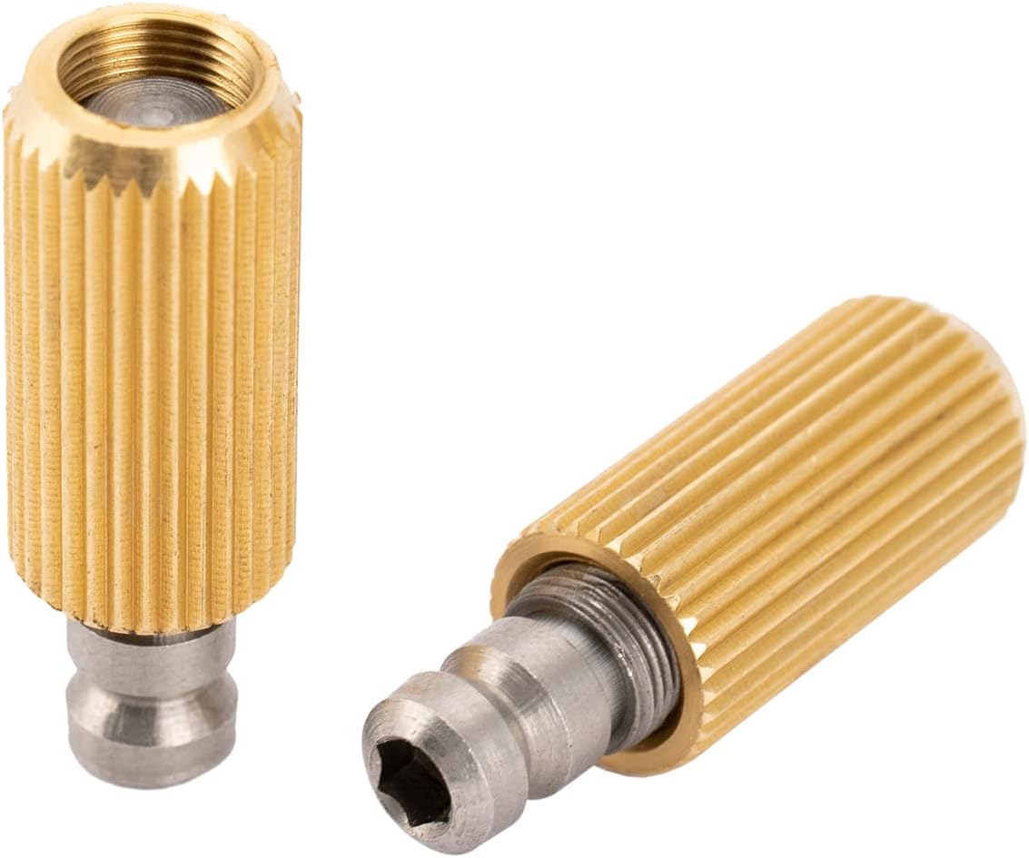 Wilkinson Guitar Bridge Inserts and Studs for Wilkinson WVS50IIK Tremolo, Original Color (Set of 2), Gold - Image 4