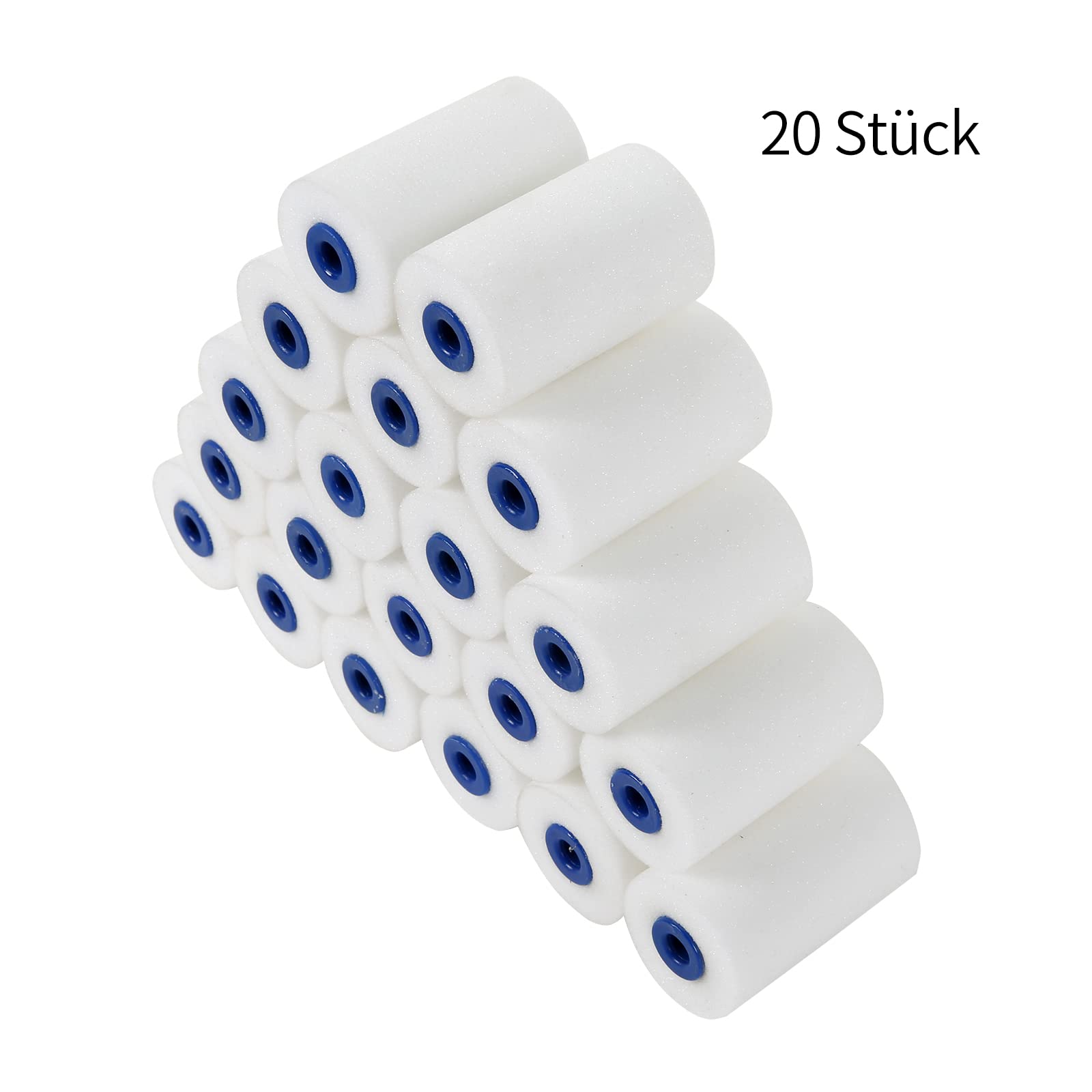 Farbroller Set Klein - 14-tlg. Mini Malerwalzen Mit Halter, Hochdichte Schaumwalzen Für Möbel & Renovierung