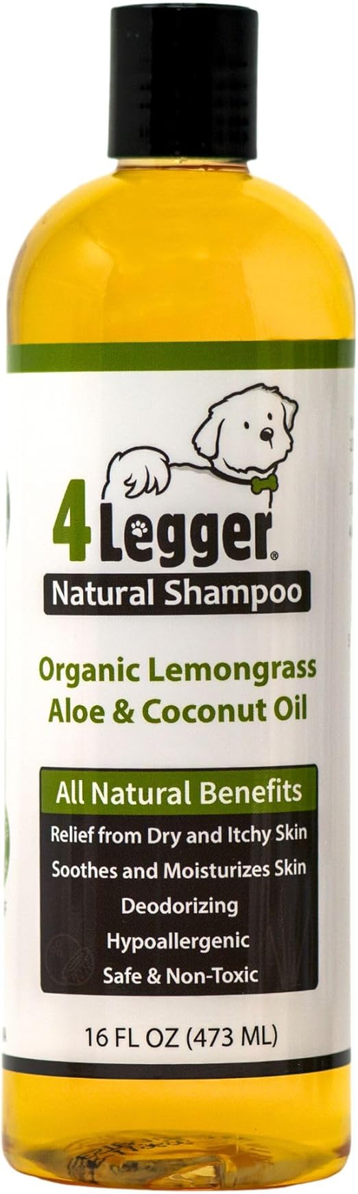 4Legger® Certified Organic Dog Shampoo All Natural, Hypoallergenic