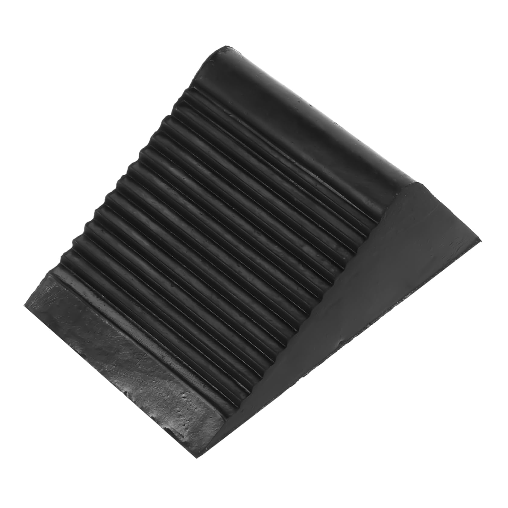 Mikinona Heavy Duty Rubber Wheel Chocks Slip Triangular Vehicle Stabilizers for Trailers Rvs and Trucks Durable Weather Resistant Non Moving Wheel Stoppers