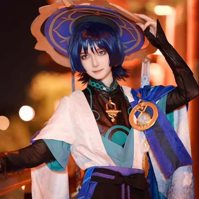 Sanjucos】原神 コスプレ道具 スカラマシュ 放浪者 国崩 笠 散兵 帽子