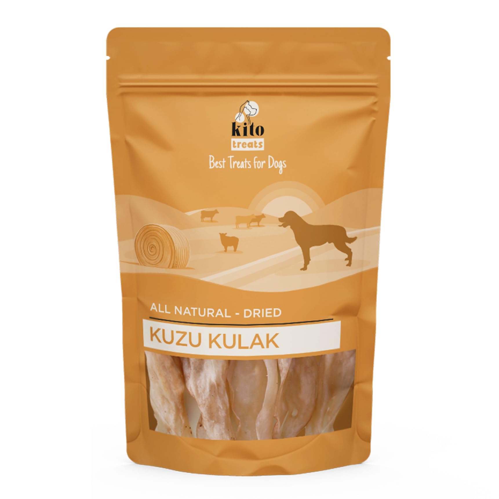 Kito Kurutulmuş Kuzu Kulak Çiğnemelik Köpek Ödül Maması %100 Doğal, Glutensiz, Organik 100 gr