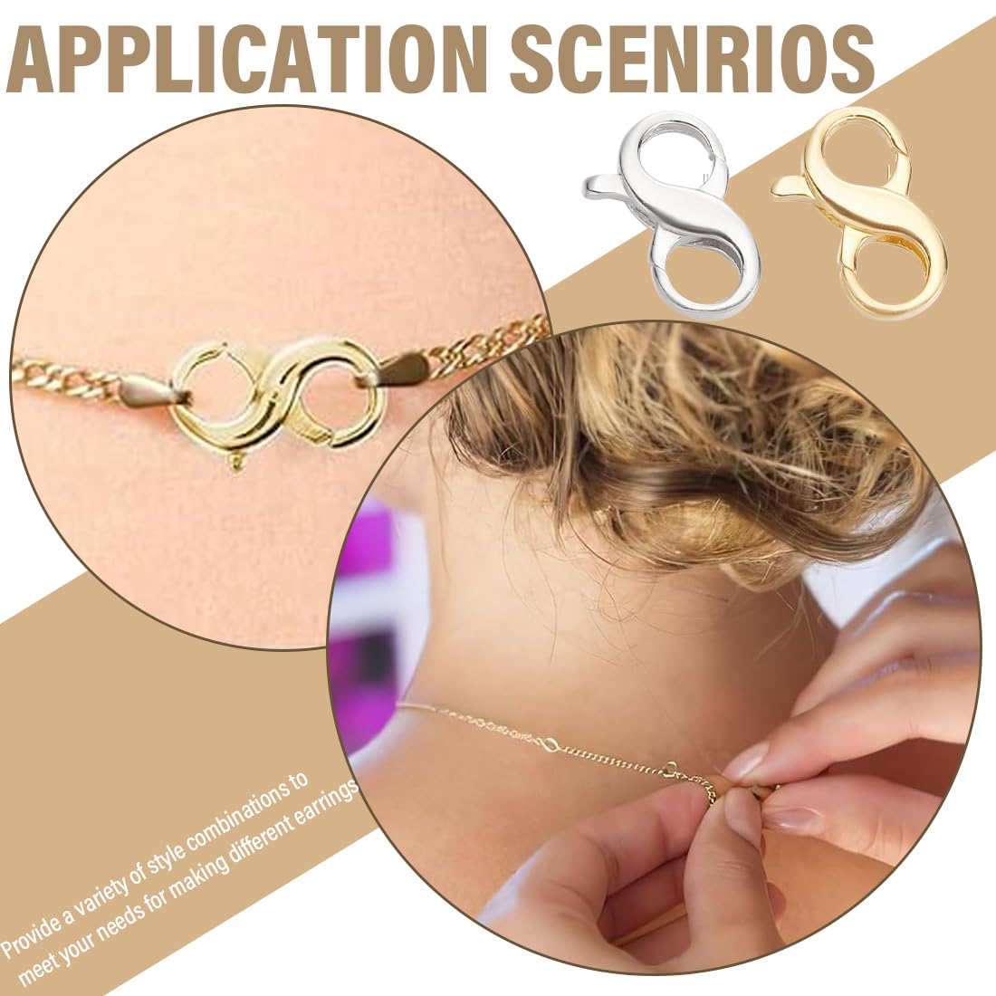 Chiusure Per Gioielli A Moschettone - Acciaio Inossidabile, Per Bracciali Fai Da Te