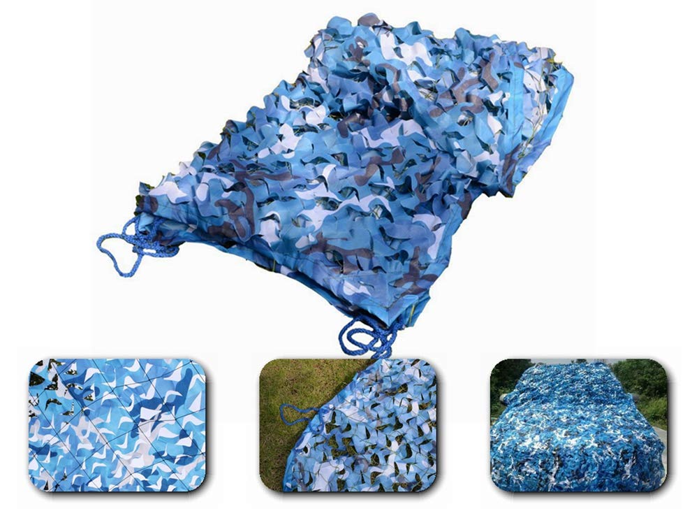3x4M Blue Camo Netting for Garden Sunshade Camouflage Decoration Hunting Camo Net Blinds