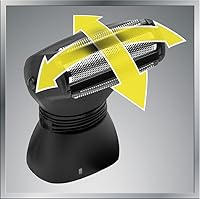 Vista 9 de Mangroomer Ultimate Pro Back Shaver con asa 2 cabezas de shock absorber Flex, Bisagra de energía, Extreme Reach y Power Burst