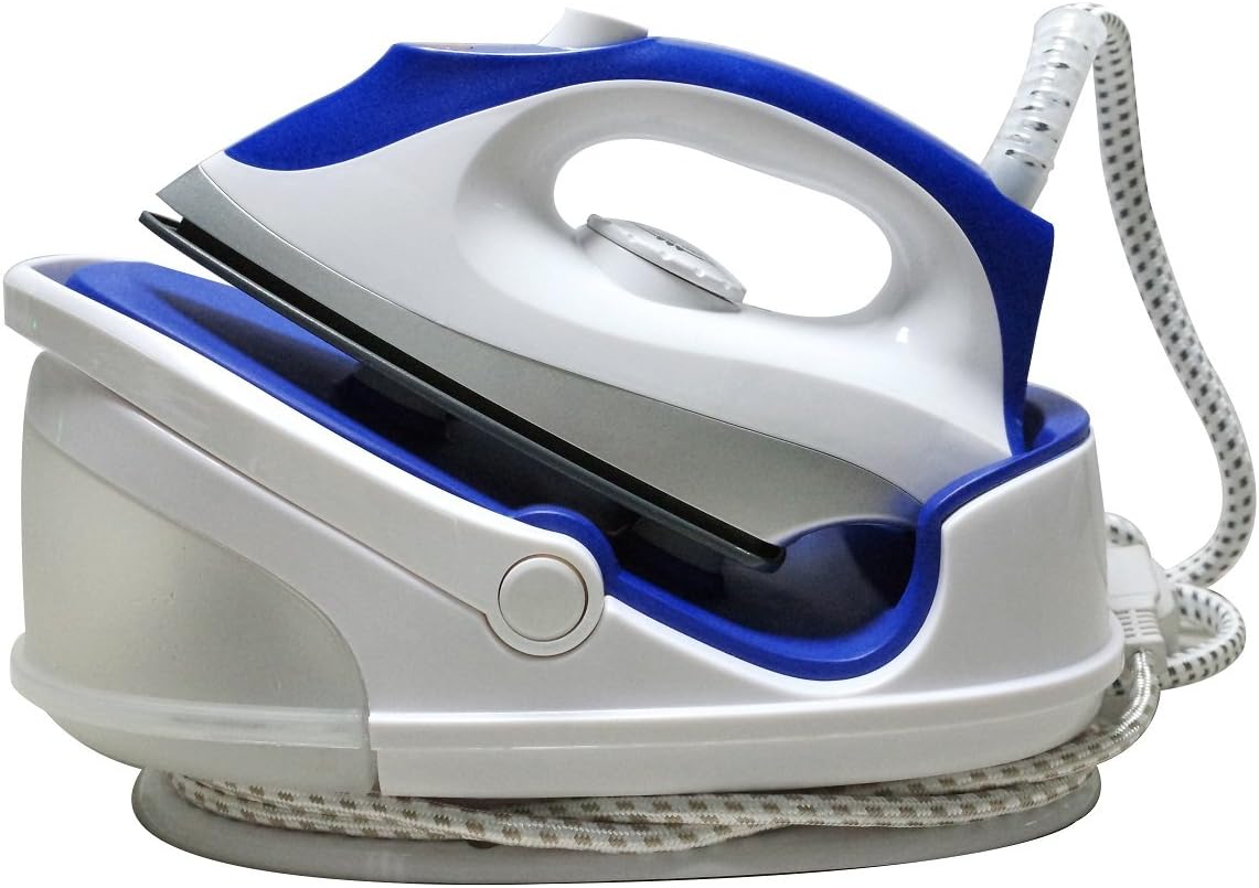 JOCCA Steam Iron with Water Tank, 600 ml, 2200 W, White/Blue [Energy Class A]