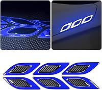 Vista 9 de Adhesivo de Rayas Reflectantes 3D Fuertes para Guardabarros, Capó y Parachoques de Auto, 6 Piezas de Calcomanías de Protección de Advertencia