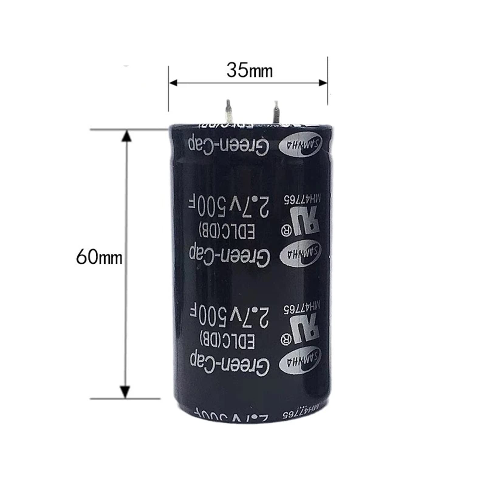 5 Condensatori Elettrolitici 2.7V 500F &ndash; Farad Per Sistemi Elettronici