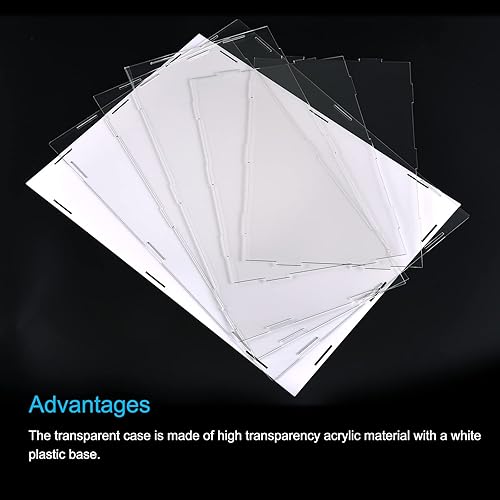 Miniatura 3 de MECCANIXITY Caja de exhibición de acrílico Escaparate claro de la protección a prueba de polvo 16.1x14.1x4.3 pulgadas para exhibición de