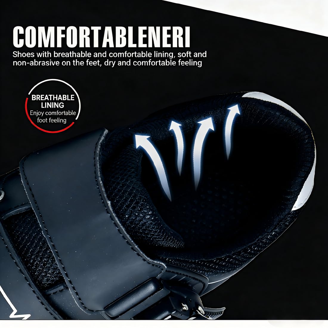 Zapatilla de Ciclismo Hombre Mujer, Zapatos Bicicleta de Montaña Exterior MTB Compatibles con SPD Lock System, Zapatillas de Ciclismo Unisex Adulto Respirables 36-47