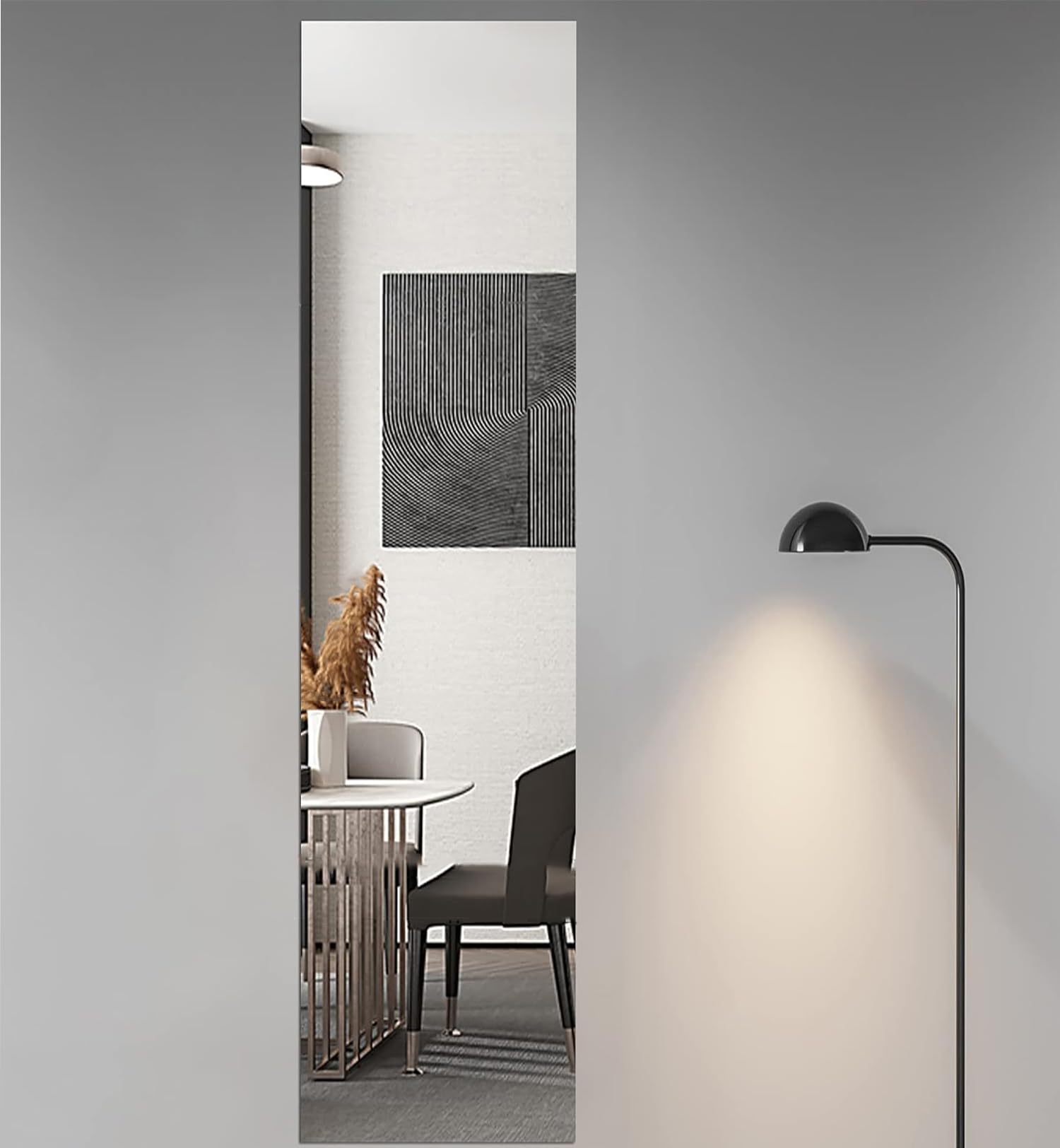 【飛散防止】 全身 鏡 どこでも貼れる割れない鏡 壁掛け ミラー 貼る鏡 アクリルミラー 穴あけ不要 便利 軽量 浴室 玄関 壁 リビング クローゼット (30×30cm 5枚セット)