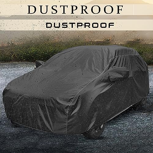 Image of Auto Hub Car Cover Compatible with Kia Seltos (Model-2026-Till Date) with Mirror Pocket, Water Resistant, Triple Stitched, Seltos Cover- Grey
