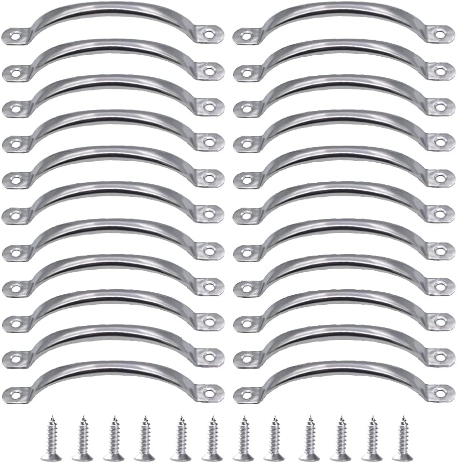 30 Pcs Drawer Pulls Handle,5'' Stainless Steel Barn Door Pulls