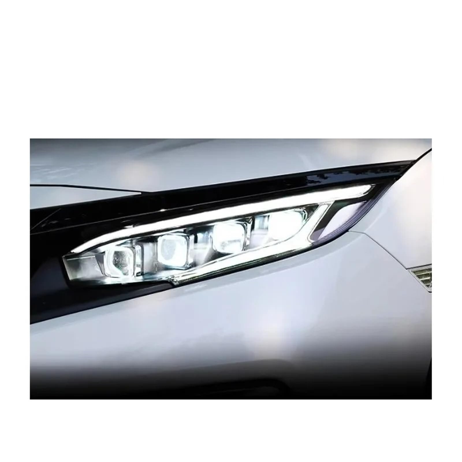 Faro Anteriore per Auto per Honda Civic di Decima Generazione 2016-2021 Faro proiettore Luce Diurna Accessori automobilistici Luci per Auto Gruppo Ottico per Auto