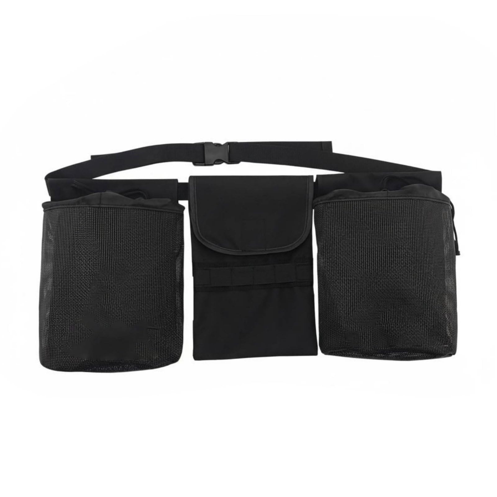 TRENDYNEST Rock Collecting Belt Hands-Unencumbered Design Rock Hounding Waist Pack Rockhound Tool Belt Adjustable Strap Beachcombing Waist, Black-image-8