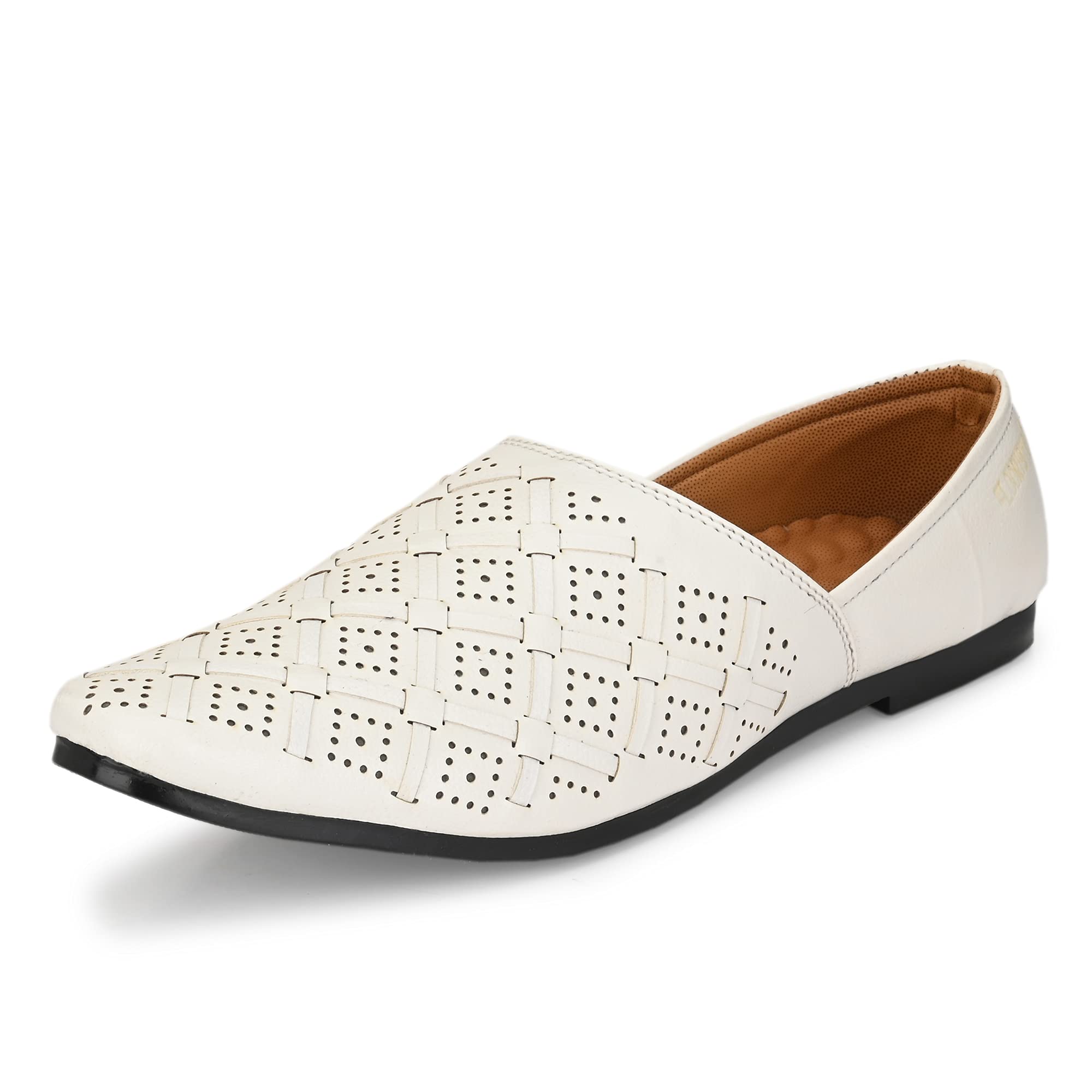flooristo Men Ethnic Lightweight Mojari/Jutti/Nagra Shoe for Wedding-picture-13