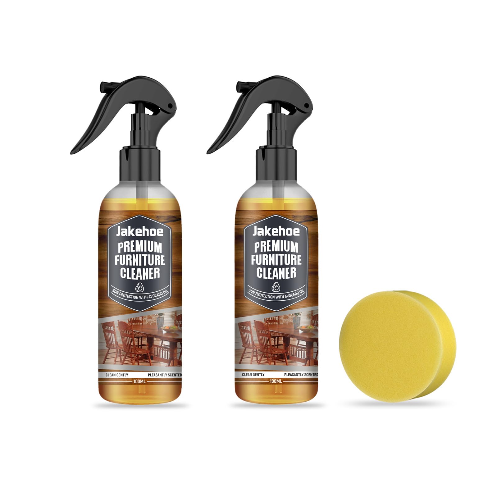 フロア用つや出し洗剤 多機能フロアクリーナー フロア用艶出し洗剤 Jakehoe Furniture Cleaner 汚れ落とし 強力フローリング洗剤 木材 床 壁 家具 フローリング スプレー あらゆるの木製品に適合 (2pcs)