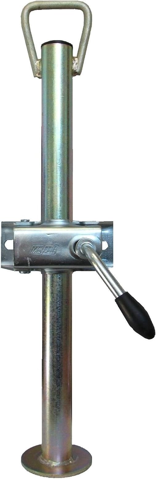 AB Tools 2 PACK 34mm Prop Drop Stand 460mm Long for Trailer Jockey Leg