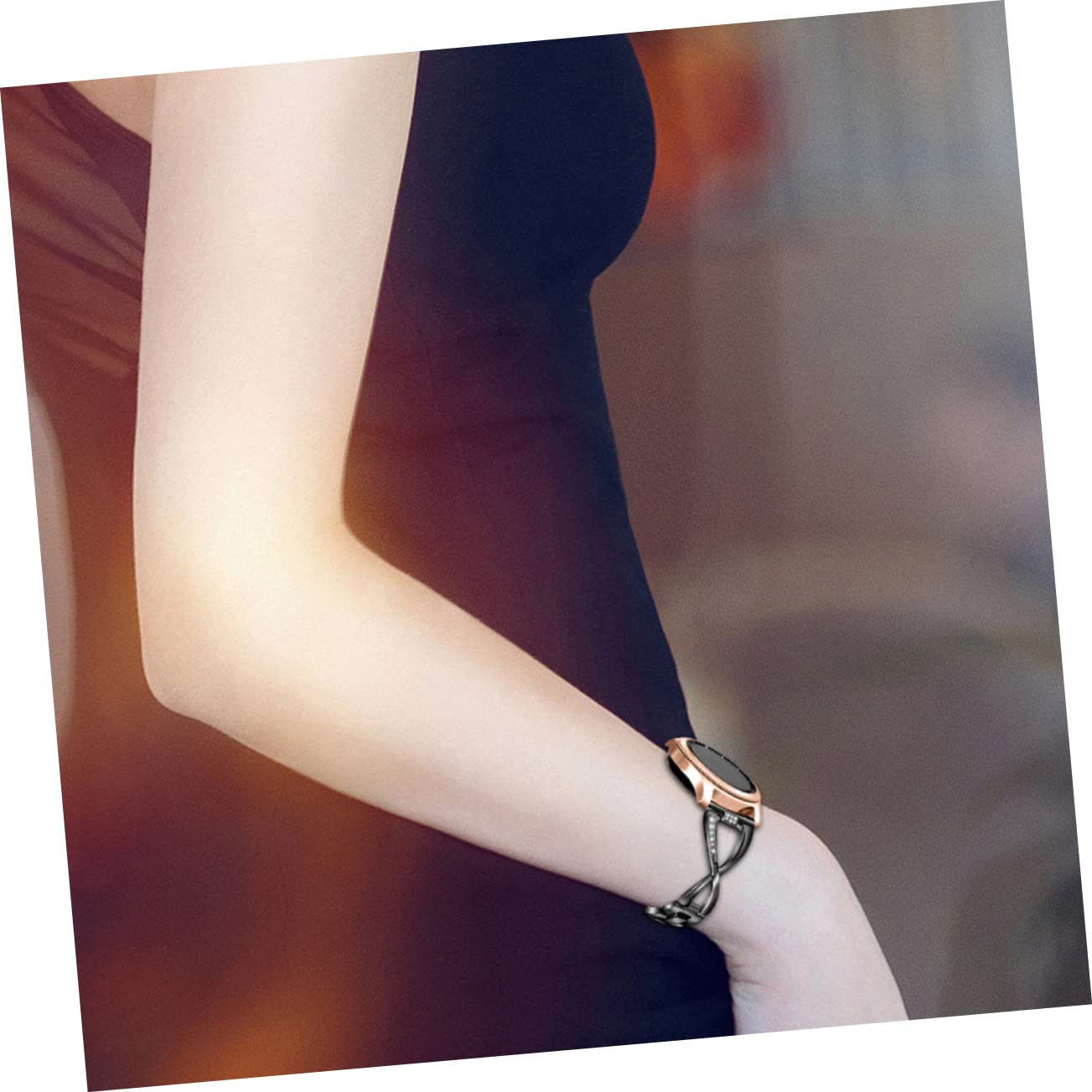 WOONEKY 1Pc Bracelet De Montre Intelligente Bracelet De Montre En Métal De Remplacement