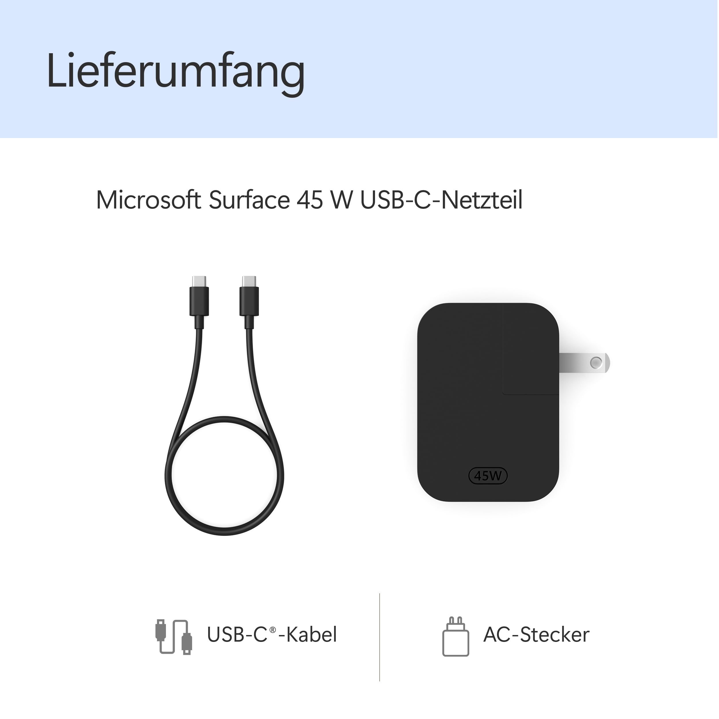 Microsoft Surface 45-Watt USB-C Netzteil – Bild 4