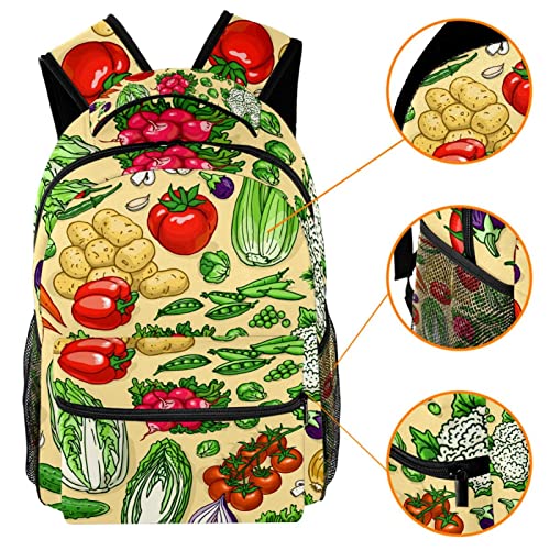 Sac à dos de voyage carottes tomates pour sorties et campus - 3