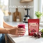 Asuka Organic Beetroot Poudre 454g (1 lb) — USDA Poudre de racines de betterave biologique, crue et à ingrédient unique certifiée - Végétaux, sans gluten et non OGM