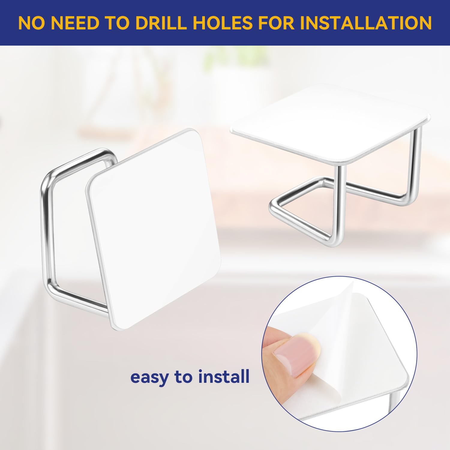 Stainless Steel Sink Sponge Holders - Rustproof & Adhesive -5 Stainless Steel Sink Sponge Holders - Rustproof & Adhesive -5