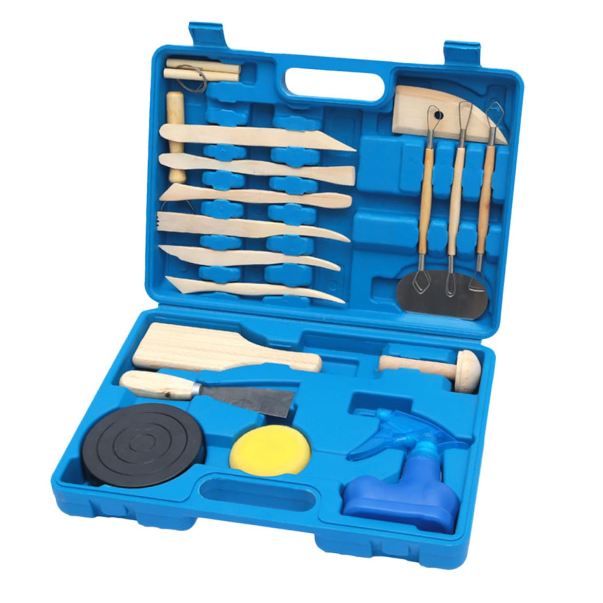Hemobllo Kit di Strumenti Versatile 19 Pezzi per Modellare Argilla in Plastica per Professionisti e Principianti della Scultura Artigianale