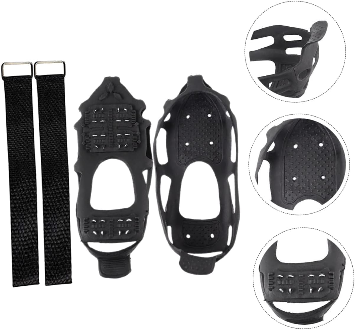 Shoe Grippers for Ice Snow Gaiters Crampons Anti-Slip Shoe Cover Snow Outdoor Set Tep Material