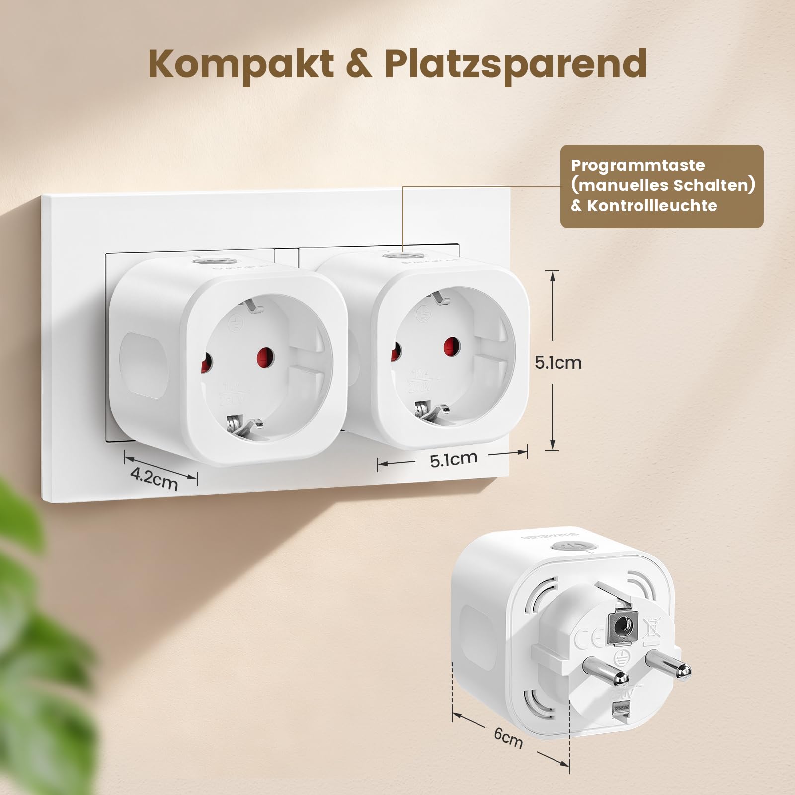 SURAIELEC KIT PRESE RADIOCOMANDO 16A/3680W 5 PRESE