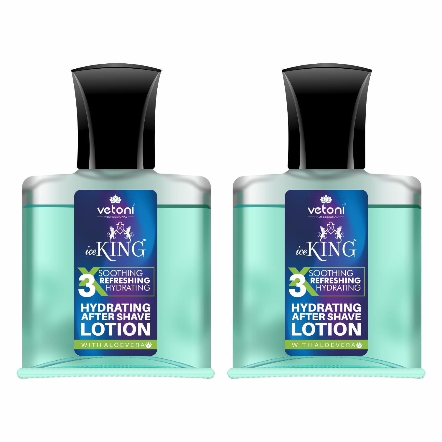 Vetoni After Shave Lotion for Men, Blue Ice King No. 1, Hydrating with Aloe Vera, 50ml, Pack of 2 (B0D5QPT64M) Amazon Price History, Amazon Price Tracker