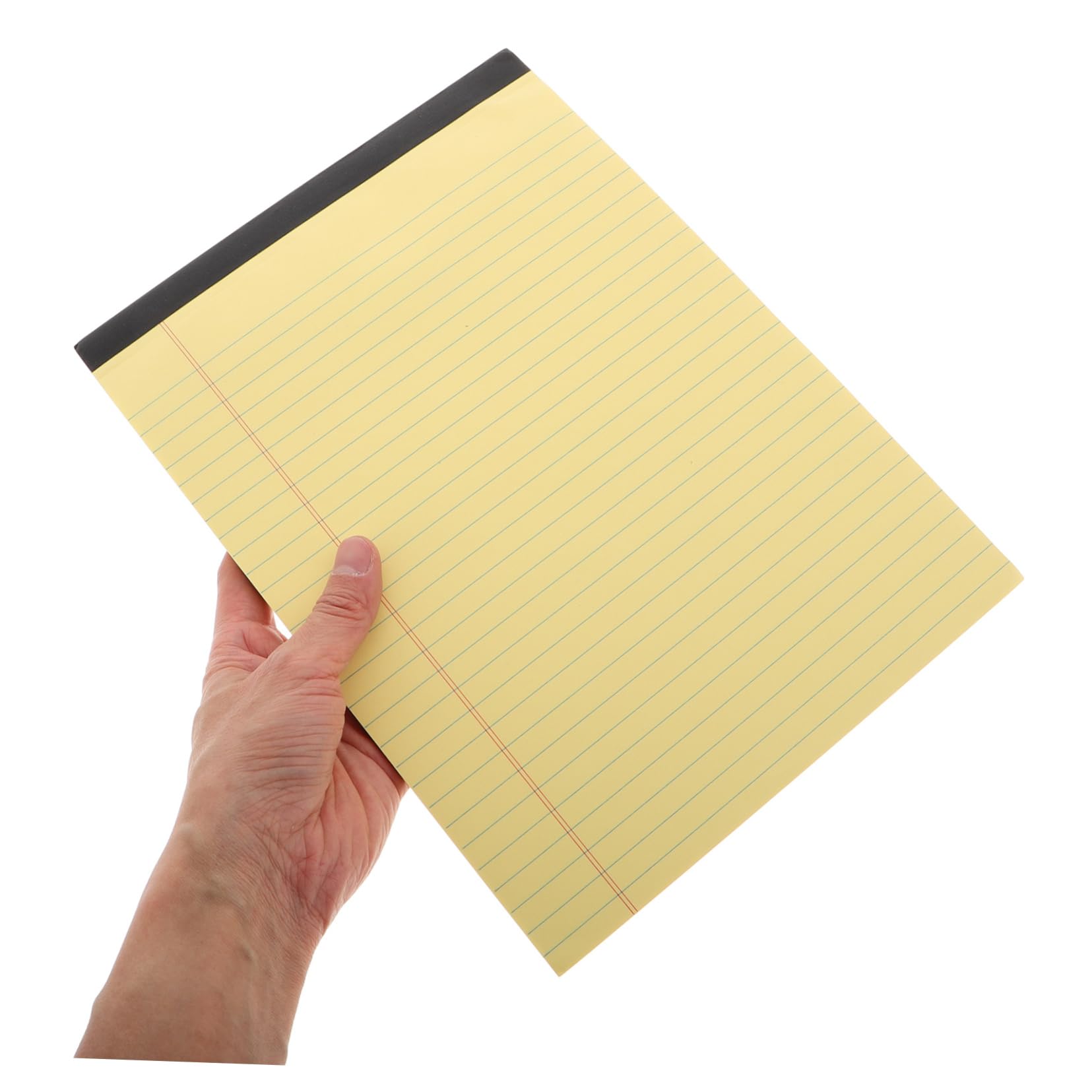 Quaderno a Righe A4 Giallo 6 Pezzi Blocchi Legali Strappabili per Appunti Scuola Lavoro con Suddivisione Sezioni Organizzazione Forniture per Insegnanti