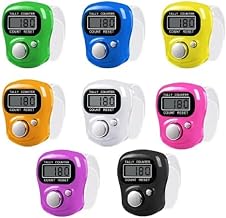 Finger Counter Portable Hand Finger Ring Counting Machine Digital Head Electronic Tally Counter Jap Counting Device for Mantra Jaap (Multicolor) (8)