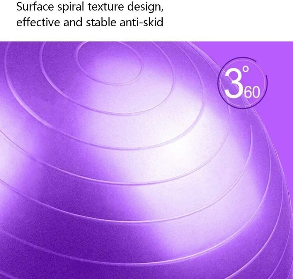 GCX- Pelota de Fitness, pelota de Yoga, ejercicio de Pilates, pelota de Fitness, pelota de parto, pelota de entrenamiento de equilibrio, pelota de asistencia for el parto Seguridad ( Color : Purple ,