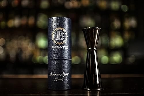 Miniatura 3 de BARIANTTE - Jigger de cóctel para bartending, vaso de chupito japonés de 2 onzas, 1 oz, color negro