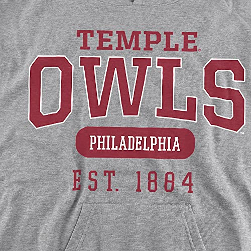Temple University Official Est. Date Youth Kids Boy/Girls Pull-Over Hoodie Sweatshirt2
