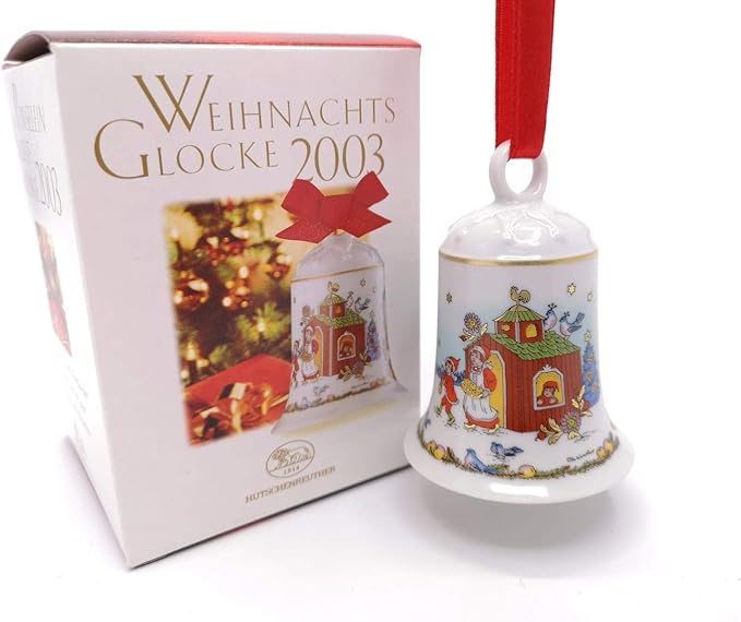 Hutschenreuther – Weihnachtsglocke 2003 – Porzellanglocke – Glocke aus Porzellan – NEU – OVP – 1. Wahl