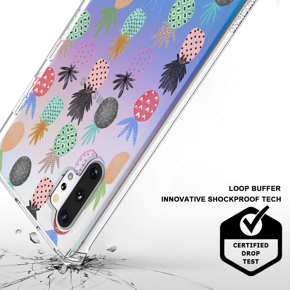 MOSNOVO for Galaxy Note 10 Plus Case,Galaxy Note 10 Plus 5G Case, Cute Pineapple Pattern Clear Design Shock Absorption Bumper Soft TPU Cover Case for Samsung Galaxy Note 10 Plus 5G