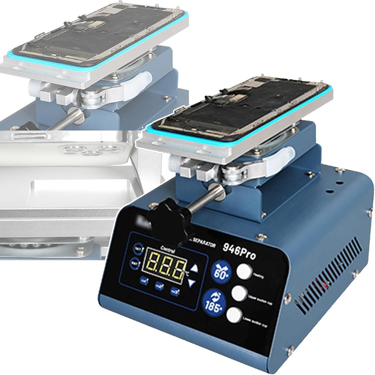 Mobile Phone Screen Separator Screen Repair Separation Tool with Strong Suction Cup,Screen Heating Disassembly Machine for Frame Disassembly