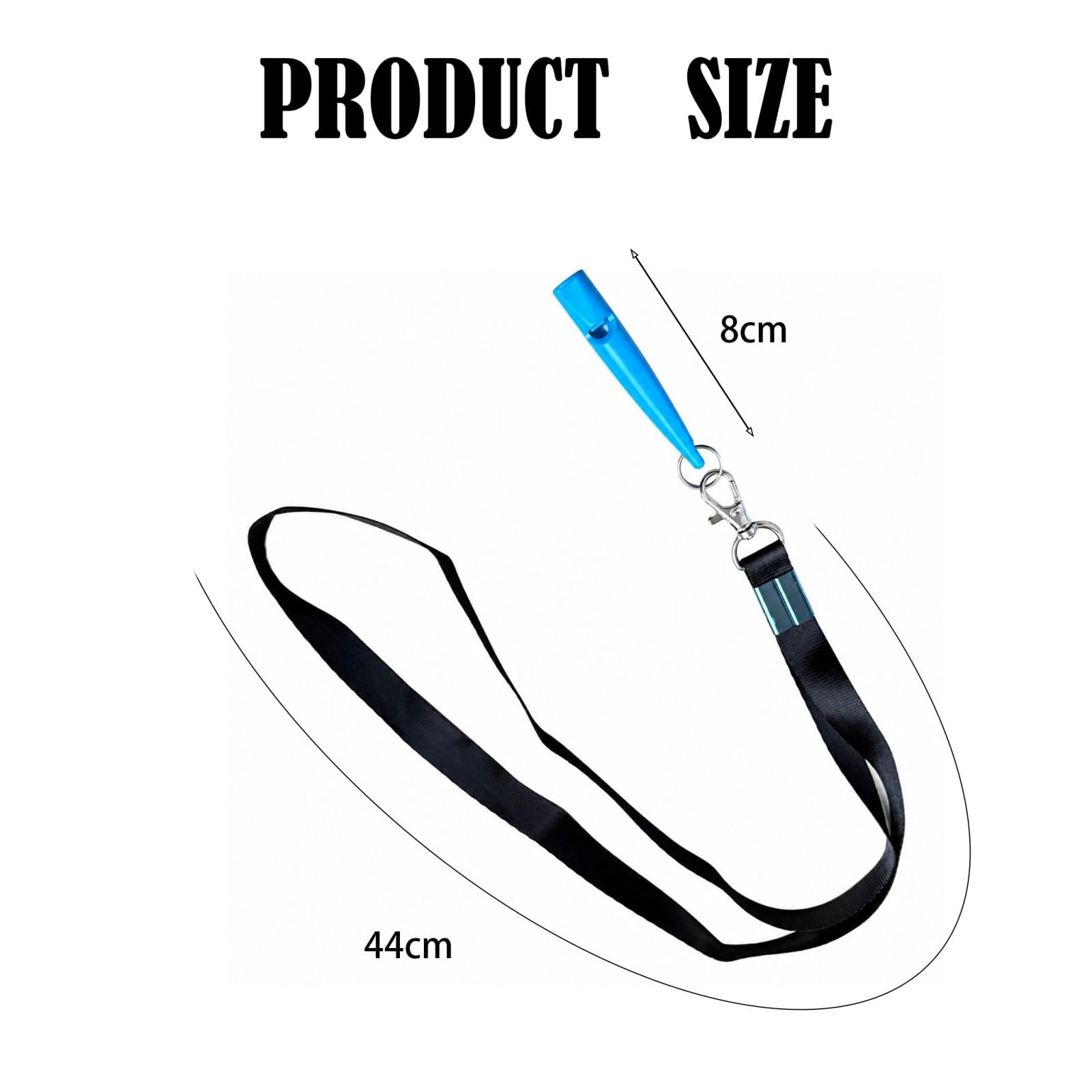 VBK Sifflet Chien Rappel, Sifflet Ultrason Chien avec Cordon Long, Sifflet Dressage Chien Léger Portable, Sifflet Éducation Canine Bleu