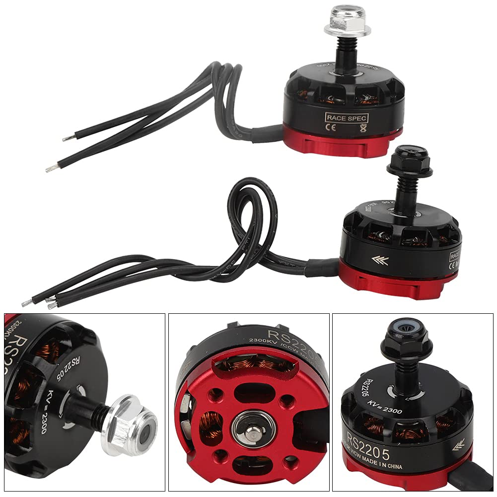 RiToEasysports ESC Motore Drone RC, RS2205 2300KV 2205 ESC Motore Brushless RC Set 2 Pezzi CW 2 Pezzi CCW Brushless e LITTLEBEE 30A per FPV Racing Drone (Motore brushless + Set ESC